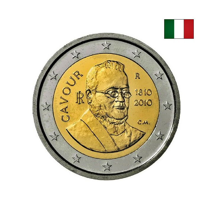 Italy 2 Euro 2010 "Cavour" UNC