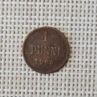 Finland 1 Penni 1905 KM-13 VF