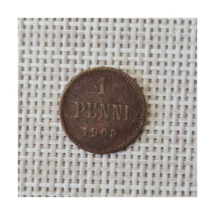Finland 1 Penni 1905 KM-13 VF