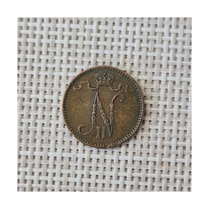 Finland 1 Penni 1908 KM-13 VF