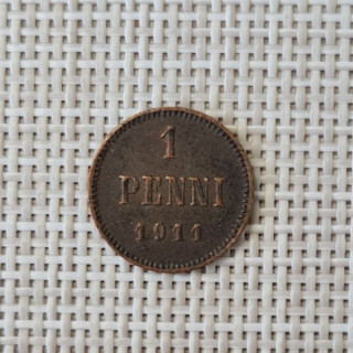 Finland 1 Penni 1911 KM-13 VF