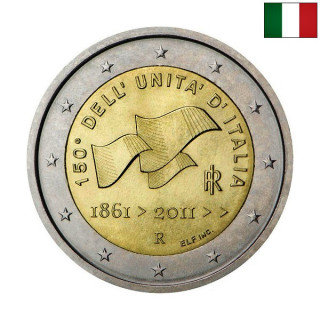 Italy 2 Euro 2011 "Unification" UNC