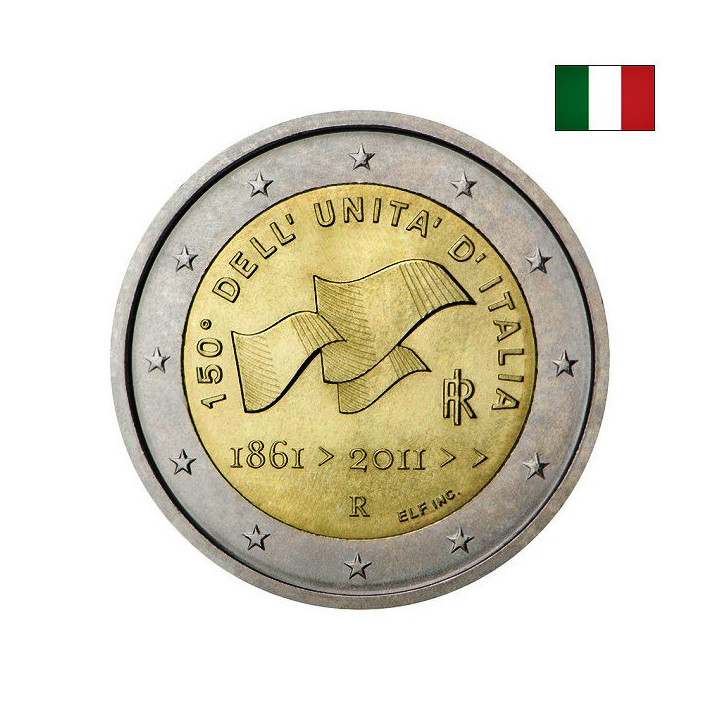 Italy 2 Euro 2011 "Unification" UNC