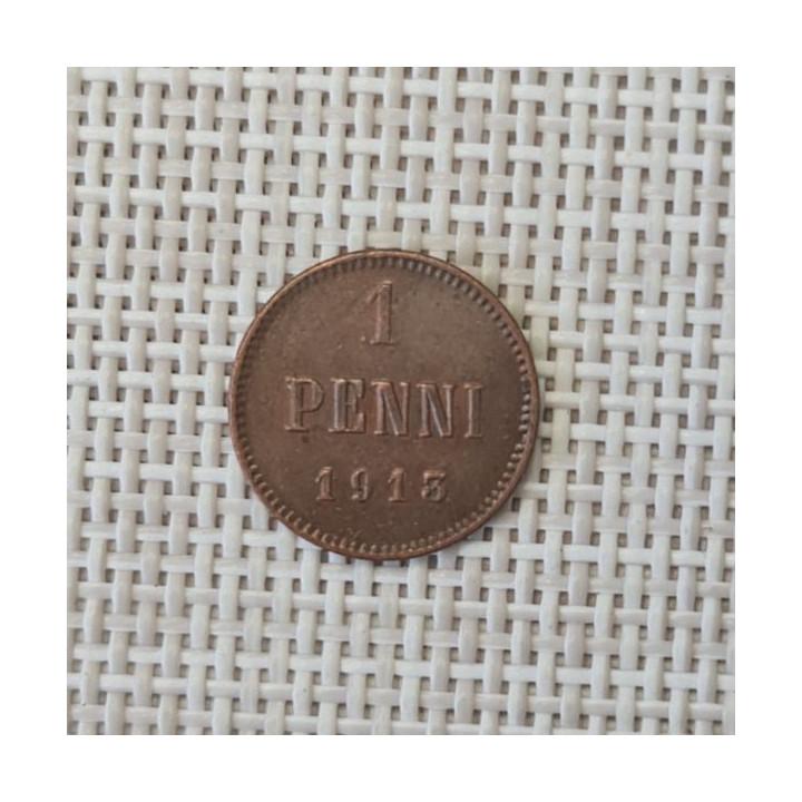 Finland 1 Penni 1913 KM-13 VF