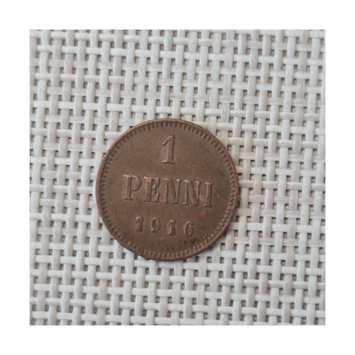 Finland 1 Penni 1916 KM-13 VF