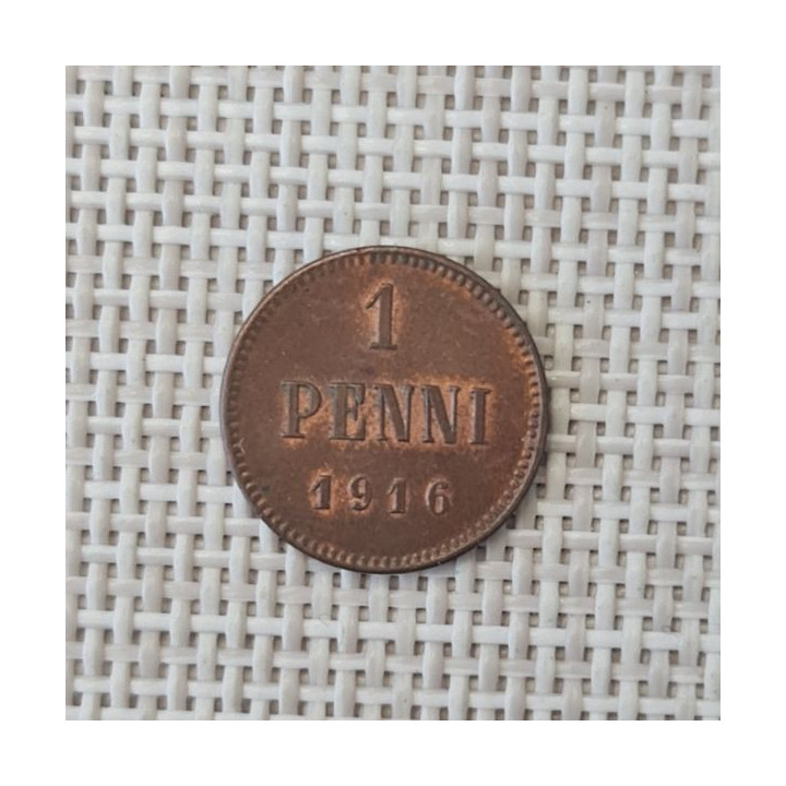 Finland 1 Penni 1916 KM-13 XF