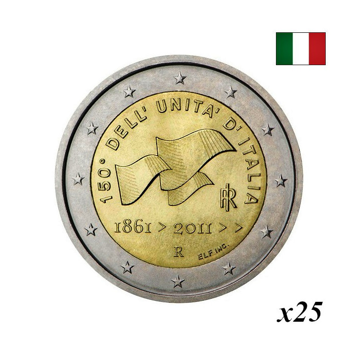 Italy 2 Euro 2011 "Unification" Roll