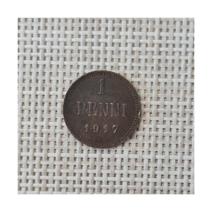 Finland 1 Penni 1917 KM-16 VF
