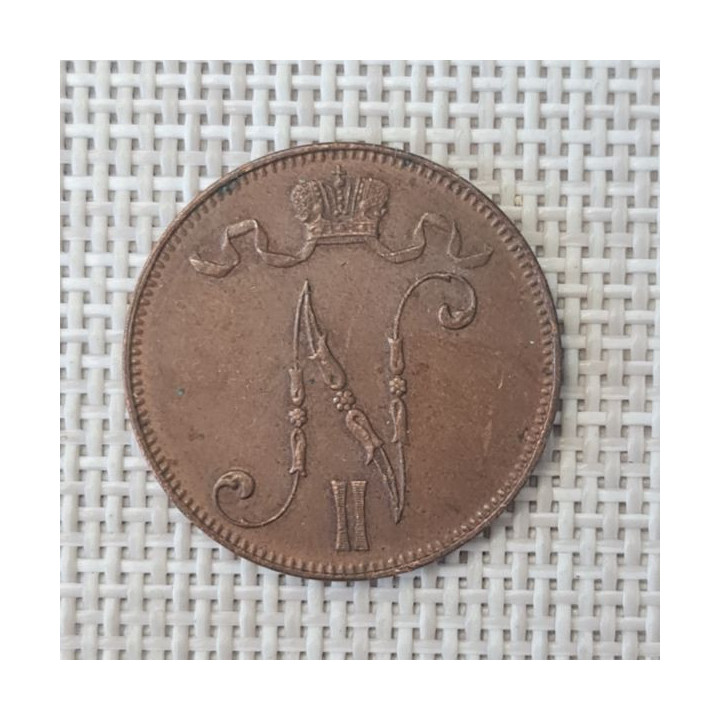 Finland 5 Penniä 1914 KM-15 VF