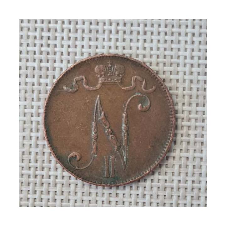 Finland 5 Penniä 1916 KM-15 VF