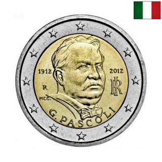 Italy 2 Euro 2012 "Giovanni Pascoli" UNC