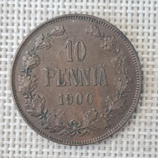 Finland 10 Penniä 1900 KM-14 VF