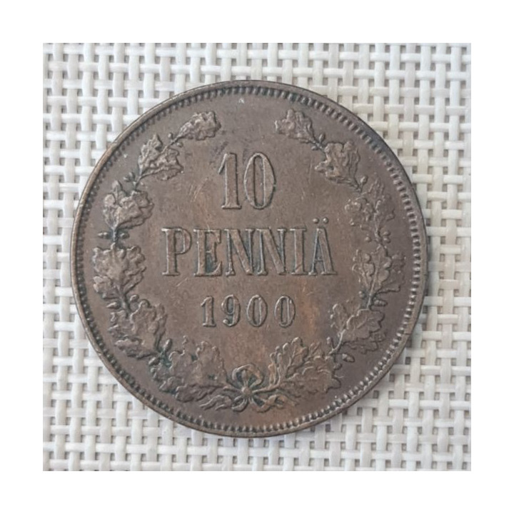 Finland 10 Penniä 1900 KM-14 VF