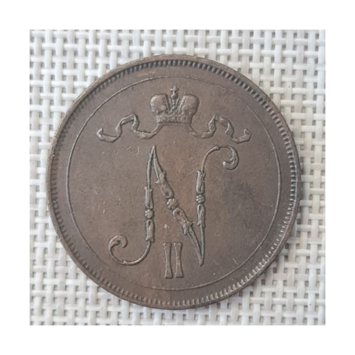 Finland 10 Penniä 1900 KM-14 VF