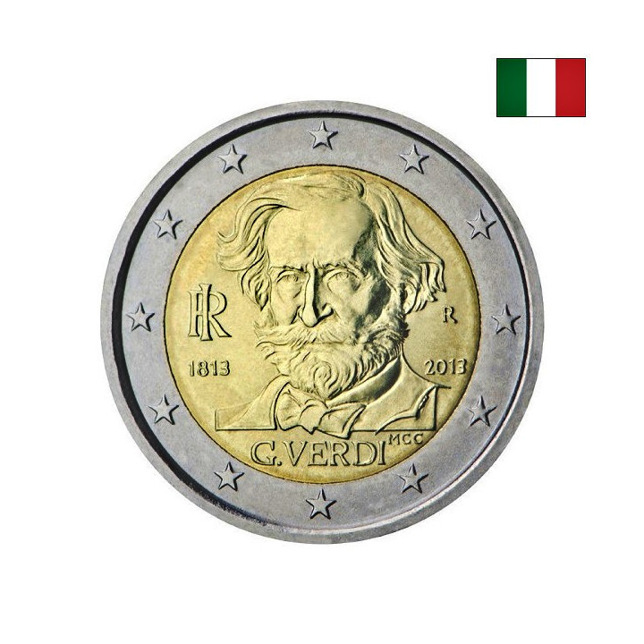 Italy 2 Euro 2013 "Giuseppe Verdi" UNC