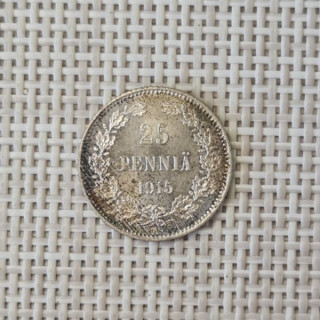 Finland 25 Penniä 1915 KM-6.2 XF