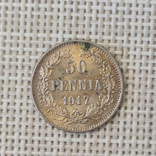 Finland 50 Penniä 1917 KM-20 VF/XF