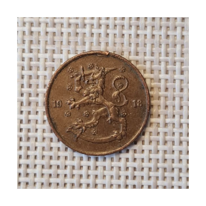 Finland 5 Penniä 1918 KM-22 VF