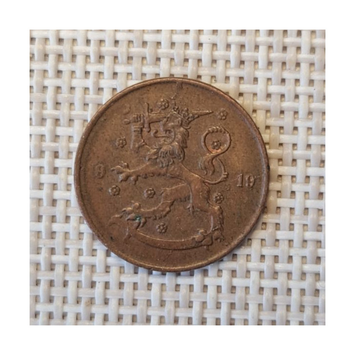 Finland 5 Penniä 1919 KM-22 VF