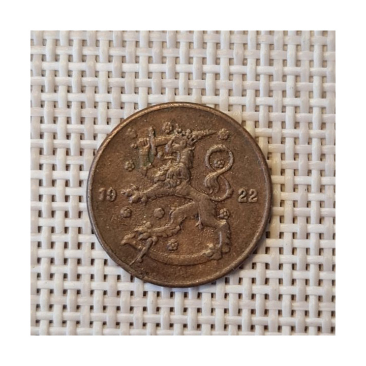 Finland 5 Penniä 1922 KM-22 VF
