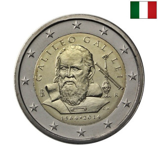 Italy 2 Euro 2014 "Galileo Galilei" UNC