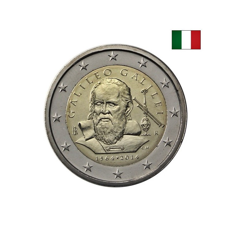 Italy 2 Euro 2014 "Galileo Galilei" UNC