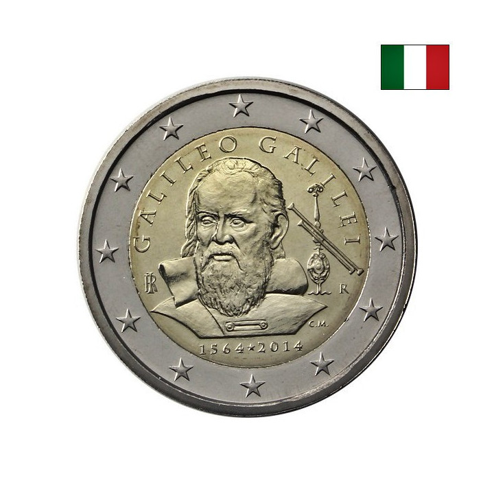 Italy 2 Euro 2014 "Galileo Galilei" UNC