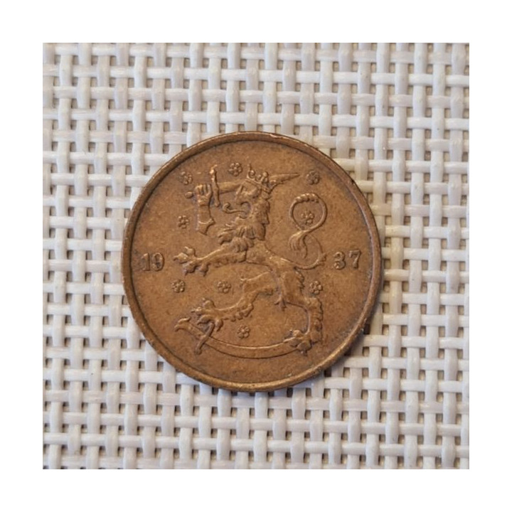 Finland 5 Penniä 1937 KM-22 VF