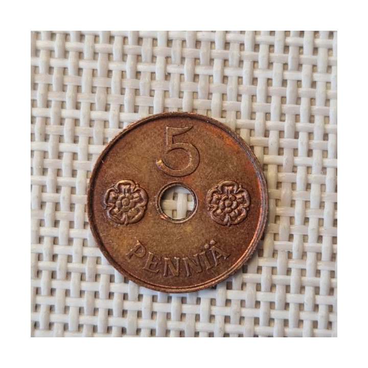 Finland 5 Penniä 1941 KM-64 XF