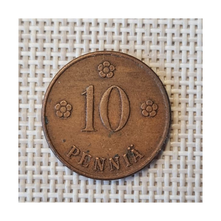 Finland 10 Penniä 1921 KM-24 VF