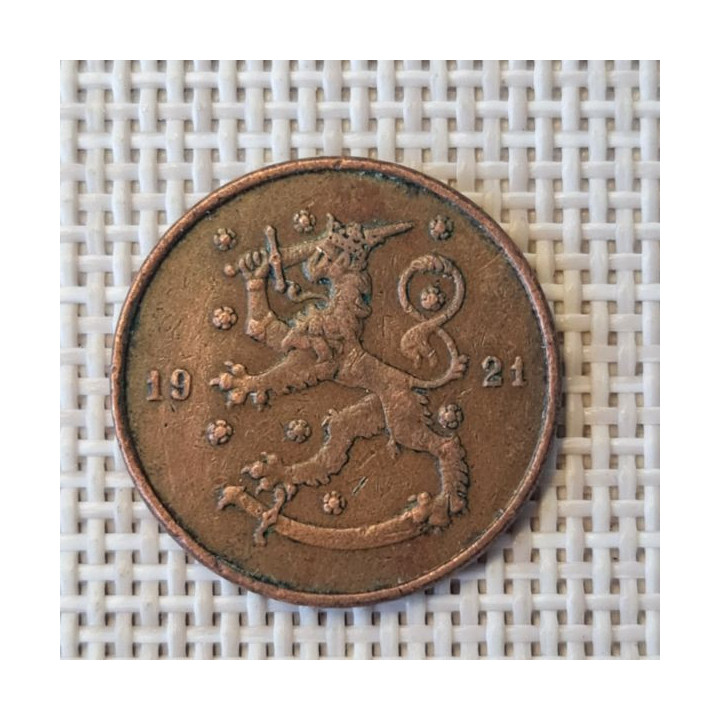 Finland 10 Penniä 1921 KM-24 VF