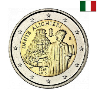 Italy 2 Euro 2015 "Dante Alighieri" UNC