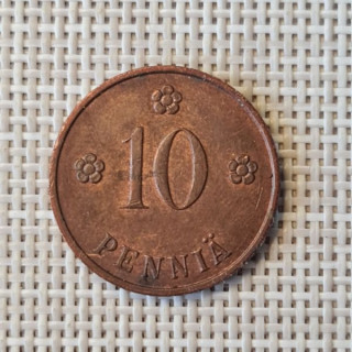 Finland 10 Penniä 1934 KM-24 XF