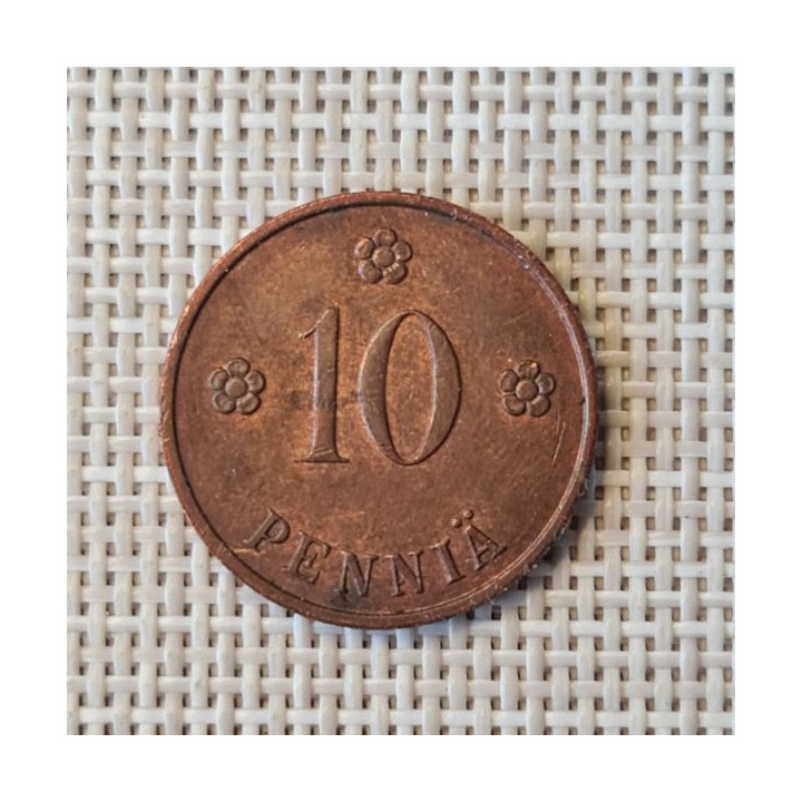 Finland 10 Penniä 1934 KM-24 XF