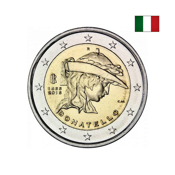 Italy 2 Euro 2016 "Donatello" UNC