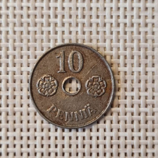 Finland 10 Penniä 1943 KM-34 VF
