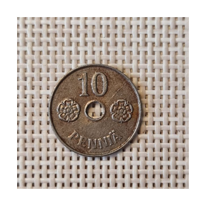 Finland 10 Penniä 1945 KM-34 VF