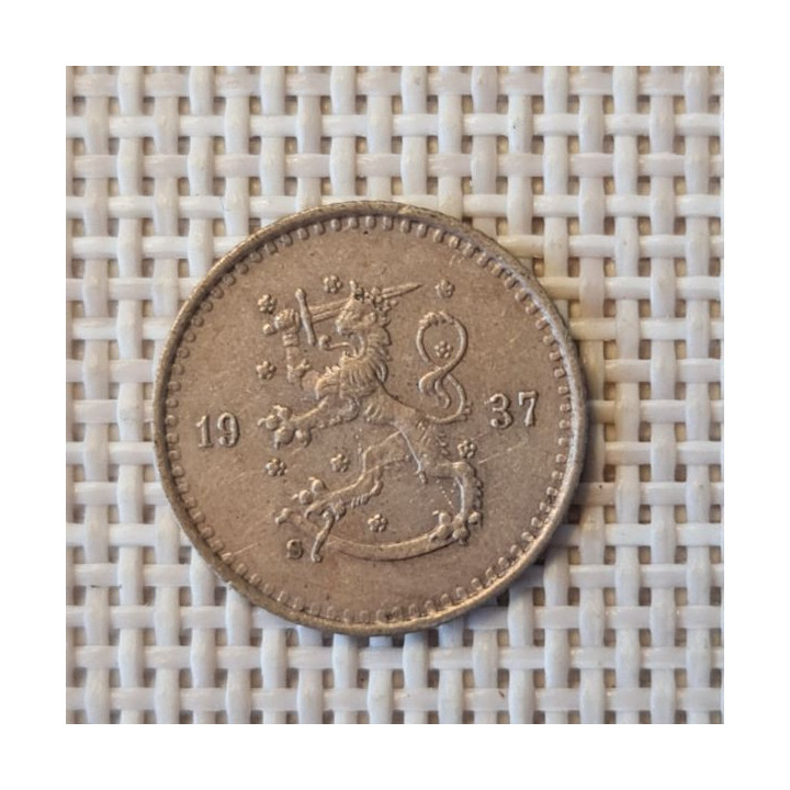Finland 25 Penniä 1937 KM-25 VF