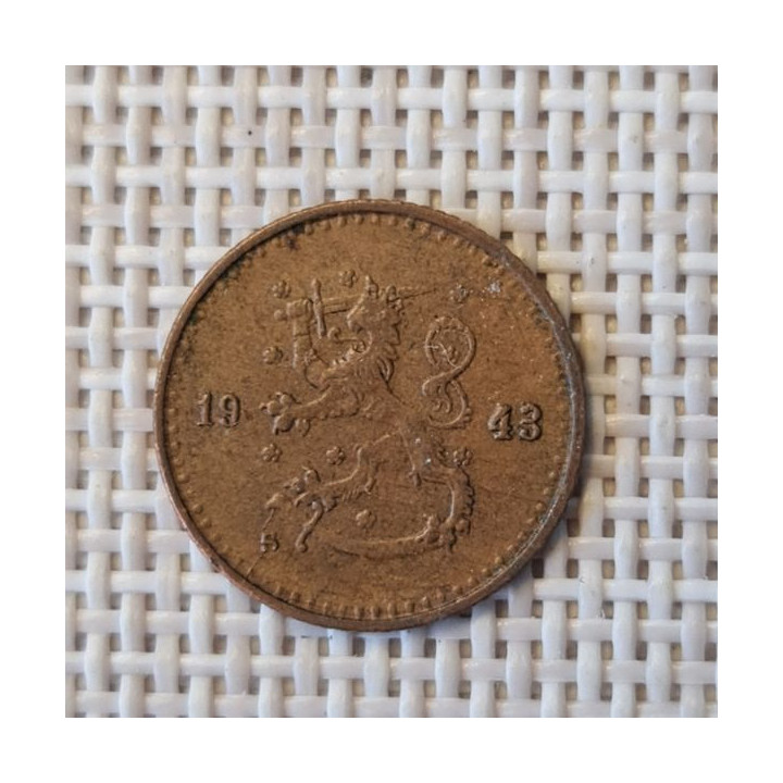 Finland 25 Penniä 1943 KM-25a VF