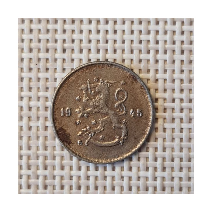 Finland 25 Penniä 1945 KM-25b VF