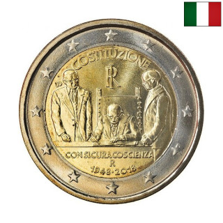 Italy 2 Euro 2018 "Constitution" UNC