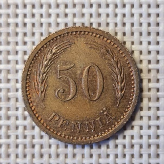 Finland 50 Penniä 1942 KM-26a VF