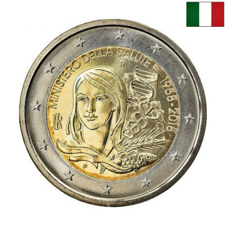 Italy 2 Euro 2018 "Ministry of Health" UNC