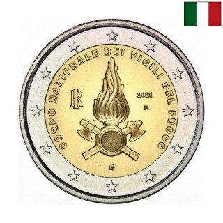 Italy 2 Euro 2020 "Firefighters" UNC