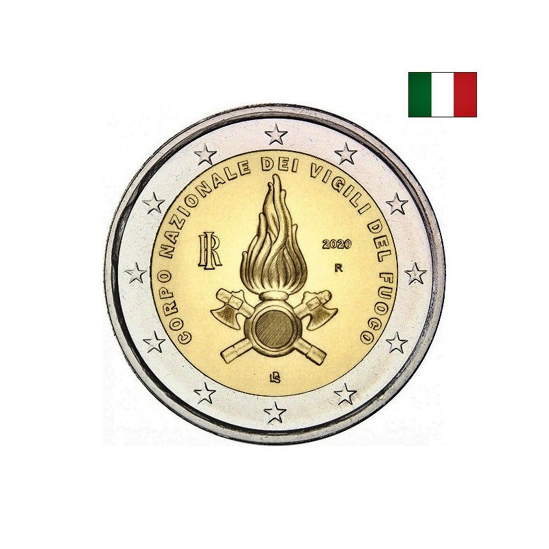 Italy 2 Euro 2020 "Firefighters" UNC