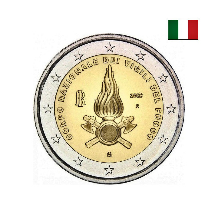 Italy 2 Euro 2020 "Firefighters" UNC