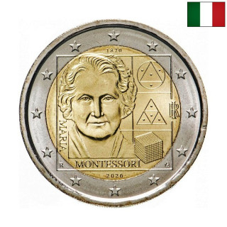 Italy 2 Euro 2020 "Maria Montessori" UNC