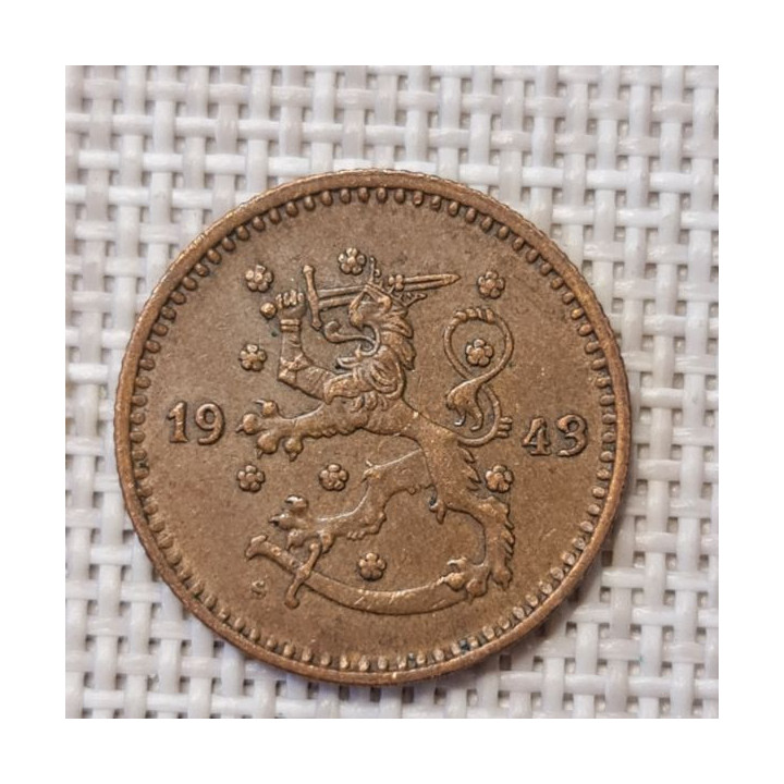 Finland 1 Markka 1943 KM-30a VF