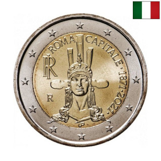 Italy 2 Euro 2021 "Capital Rome" UNC