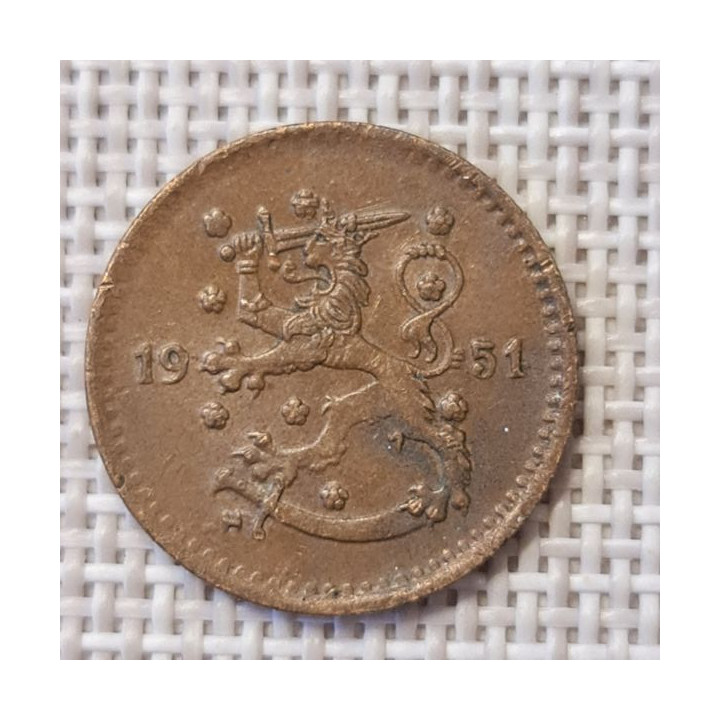 Finland 1 Markka 1951 KM-30a VF